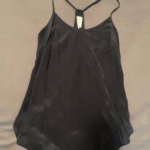 S NEW ELOISE for Anthropologie Silk Tank Cami Relaxed Scalloped Bottom Racerback